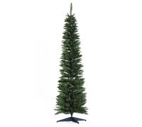 HomCom Árbol de Navidad artificial 180 cm, ignífugo, 390 puntas de rama PVC, soporte de metal, verde