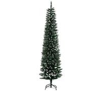 HomCom Árbol de Navidad 190 cm – 570 ramas, soporte metálico, verde para salón interior