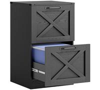 HOMCOM Archivador de Oficina con 2 Cajones para Archivos Colgantes Carta/A4 40x40x71 cm Negro Aosom España
