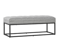 HOMCOM Banco en diseño industrial banco de cama patas de metal Rosado + Negro Aosom España