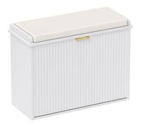 HOMCOM Banco Zapatos cojín Acolchado cajón abatible 62x26x47,5cm Blanco | Zapatero, soporta hasta 120kg, uso interior, pasillo, entrada, porche