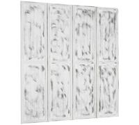 HOMCOM Biombo Plegable de 4 Paneles 160,5x170 cm Blanco | Separador de Ambientes, Divisor de Habitación, Decoración para Dormitorio, Sala, Cocina u Oficina