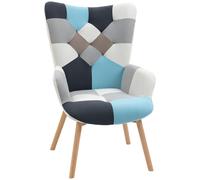 HOMCOM Butaca de Dormitorio en Terciopelo Acolchado y Patas de Madera, 66x76x98cm, Multicolor Aosom España
