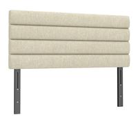 HOMCOM Cabecero de Cama 140 cm Altura Ajustable 3 Niveles Tapizado Beige