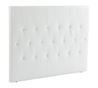 HOMCOM Cabecero de Cama 160 cm Tapizado en PU 2 Formas de Uso Blanco