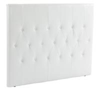 HOMCOM Cabecero de Cama 160 cm Tapizado en PU 2 Formas de Uso Blanco
