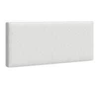 HOMCOM Cabecero de pared de lino, 140 x 60 cm, cabecero suspendido acolchado para dormitorio, crema