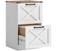 HOMCOM Cajonera Escritorio con Cajones, Cajonera de Oficina, Mueble Archivador, Soporte para Impresora, con Riel Colgante para A4 y Carta, Blanco White 40x40x131 cm