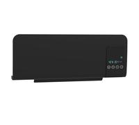HOMCOM Calefactor Eléctrico Bajo Consumo 1000/2000W para 15-20m² Negro | Calefactor de Baño de Pared con Oscilación, PTC, Pantalla LED, Protección contra Sobrecalentamiento, Temporizador, Mando