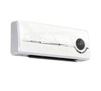 Homcom calefactor eléctrico bajo consumo cerámico de pared, 2000w, con 3 modos, pantalla led, termostato regulable, temporizador 24h, oscilación, mando a distancia y detección de ventanas abiertas
