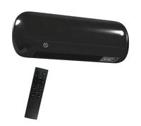 Homcom calefactor eléctrico cerámico de pared, 2000w, con 3 modos, pantalla led, termostato regulable, temporizador 24h, oscilación, mando a distancia y detección de ventanas abiertas
