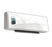 Homcom calefactor eléctrico cerámico de pared, 2000w, con 3 modos, pantalla led, termostato regulable, temporizador 24h, oscilación, mando a distancia y detección de ventanas abiertas 18.7 cm