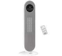 HOMCOM Calefactor Eléctrico Cerámico PTC 1300/2000W con Control Remoto 15-40 °C Oscilación de 45° Temporizador 12H Blanco Aosom España