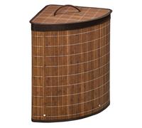 HOMCOM Cesto para Ropa Sucia de Bambú 55L con Tapa y Bolsa 38x38x57 cm Marrón Marrón 38x38x57 cm