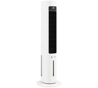 HOMCOM Climatizador Evaporativo 3 en 1 con Depósito de 3 L Oscilación 48° 3 Velocidades 3 Modos Temporizador 12h Blanco Aosom España