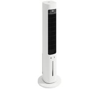 HOMCOM Climatizador Evaporativo 3 en 1 con Depósito de 3 L Oscilación 48° 3 Velocidades 3 Modos Temporizador 12h Blanco Aosom España