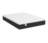 HOMCOM Colchón 190x135 cm Grosor 25 cm Colchón Viscoelástico de Muelles Ensacados de 7 Zonas Firmeza Media Funda Lavable