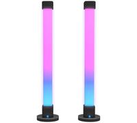 HOMCOM Conjunto de Lámparas de Mesa Inteligente LED App Bluetooth Blanco
