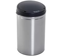 HOMCOM Contenedor Papelera Cubo Basura 30L con Sensor Detector Movimiento automático Acero Inoxidable (Varios tamaños） Aosom España