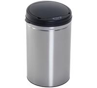 HOMCOM Contenedor Papelera Cubo Basura 30L con Sensor Detector Movimiento automático Acero Inoxidable (Varios tamaños） Aosom España