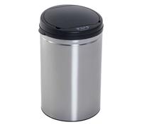 HOMCOM Contenedor Papelera Baño 30L Acero Inoxidable | Cubo de Basura, Sensor Detector Movimiento Automático
