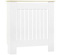HomCom Cubreradiador de MDF 78x19x83 cm para salón, dormitorio y pasillo Blanco
