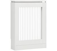 HomCom Cubierta de radiador – Pintada en MDF, diseño moderno, estante 90x18x84 cm Blanco