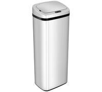 HOMCOM Cubo de Basura 50L Inteligente con Apertura Automática y Hermética