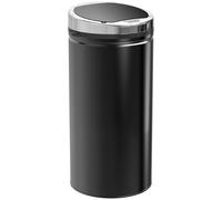HOMCOM Cubo de Basura Automático 42L, Cubo de Basura de Cocina en Acero Galvanizado con Sensor de Movimiento y Cubo Interno Extraíble, Negro