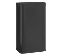 Homcom cubo de basura cocina automático 45 l, papelera de cocina de metal con sensor infrarrojo, cierre suave, cubo interior extraíble, antihuellas, para oficina, hogar, negro