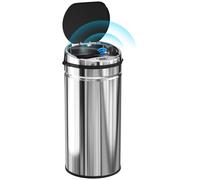 HOMCOM, cubo de basura con sensor de 42 litros, contenedor de residuos automático con tapa