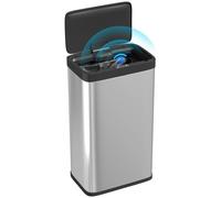HOMCOM, cubo de basura con sensor de 45 litros, ideal para la cocina, con tapa de cierre suave