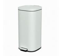 HOMCOM, cubo de basura de 30 litros para cocina, con tapa, sistema de cierre suave y función de sujeción abierta