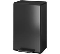 HOMCOM: Cubo de basura de 45 litros para cocina, con pedal y tapa de cierre suave