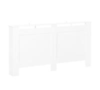 HOMCOM Cubre Radiadores Cubierta para Radiador Moderna 151,5x19x82cm Blanco | MDF, Estante Superior, Listones, para Salón, Dormitorio, Pasillo