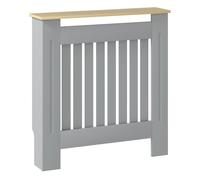 HOMCOM Cubre Radiadores Cubierta para Radiador de MDF 78x19x83 cm Gris