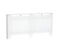 HOMCOM Cubre Radiadores Cubierta de Radiador 172x19x81 cm Blanco