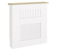 HOMCOM Cubre Radiadores Cubreradiador Diseño Moderno 78x19x81 cm Blanco