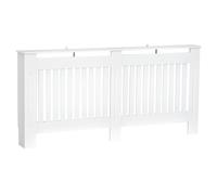 HOMCOM Cubre Radiadores de MDF para Salón Dormitorio 172x19x81 cm Blanco