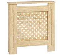 HOMCOM Cubreradiador de MDF Cubierta para Radiador para Salón Dormitorio Pasillo 78x19x82 cm Roble