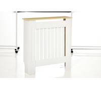 HOMCOM Cubreradiador de MDF Cubierta para Radiador para Salón Dormitorio Pasillo 78x19x83 cm Blanco BLANCO