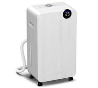 HOMCOM Deshumidificador 12L/día Depósito 2,1L Silencioso Eléctrico 12-25㎡