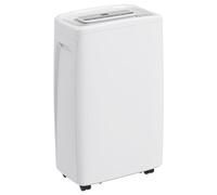 HOMCOM Deshumidificador Eléctrico 12L/Días Silencioso para 10-25 m² Blanco