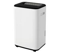 HomCom Deshumidificador eléctrico 20L/día Depósito 6L Silencioso 3 modos 2 velocidades Blanco