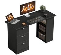 HOMCOM Escritorio Computadora Almacenamiento 3 Cajones 3 Estantes Reversible ...