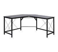 HOMCOM Escritorio en Forma de L para Oficina en Casa 150x150x76 cm Espacio Amplio Diseño Moderno Negro Aosom España