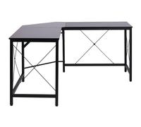 HOMCOM Escritorio en Forma de L para Oficina en Casa 150x150x76 cm Espacio Amplio Diseño Moderno Negro Aosom España