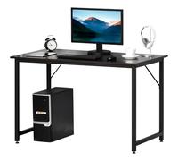 HOMCOM Escritorio para Hogar Oficina Mesa de Comedor Mesa de Ordenador Mesa de Estudio con Pies Ajustables Mobiliario Simple de Oficina 120x60x73cm Carga 70kg