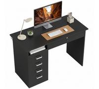 HOMCOM - Escritorio para ordenador (110 x 50 x 76 cm), color negro