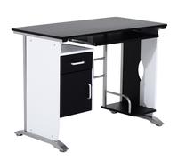 HomCom Mesa de ordenador PC Escritorio 100x52x75 cm Mobiliario de madera